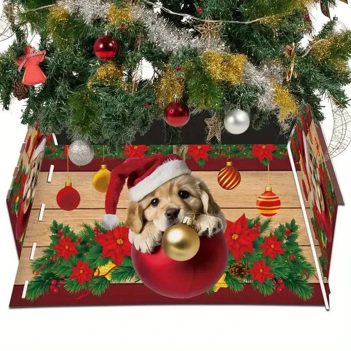 Saia para Árvore de Natal com Base em PVC - Medidas: 55x42x25 cm
