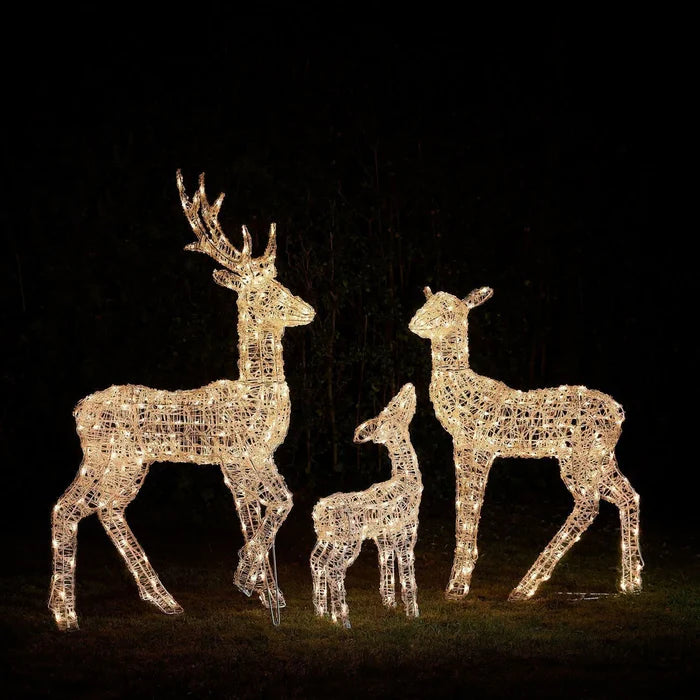 Conjunto de Renas com Iluminação LED RGB Inteligente e Controle via Wi-Fi – Inovação e Elegância para Seu Natal