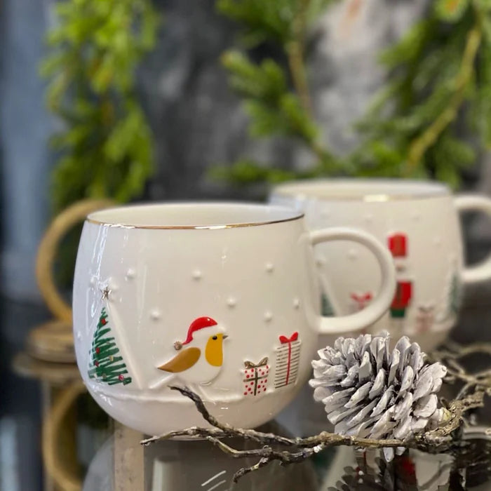 Kit com 2 Xícaras de Natal