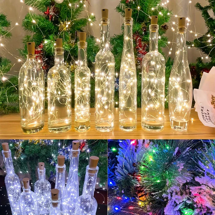 Garrafa Decorativa com Iluminação LED Natalina