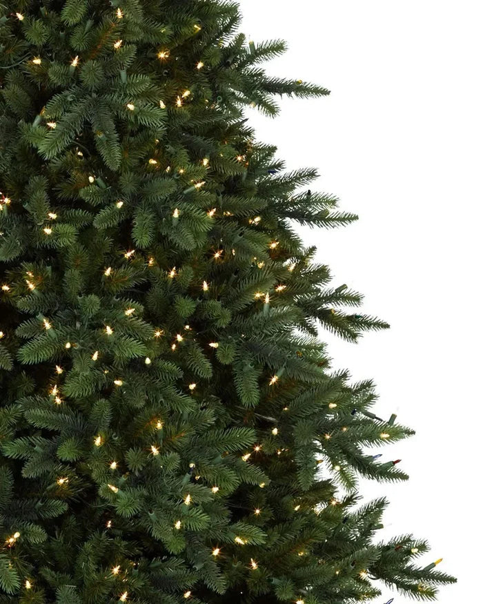 Árvore de Natal California Baby Redwood com Luzes LED Embutidas e Base Metálica
