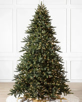 Árvore de Natal California Baby Redwood com Luzes LED Embutidas e Base Metálica
