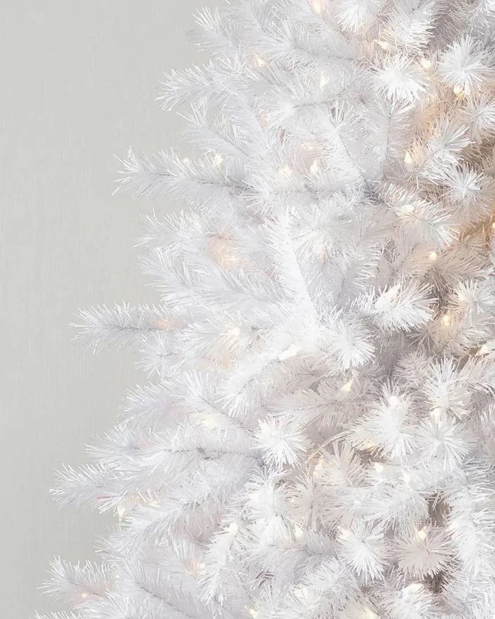 Árvore de Natal Branca Classic com Luzes LED Embutidas