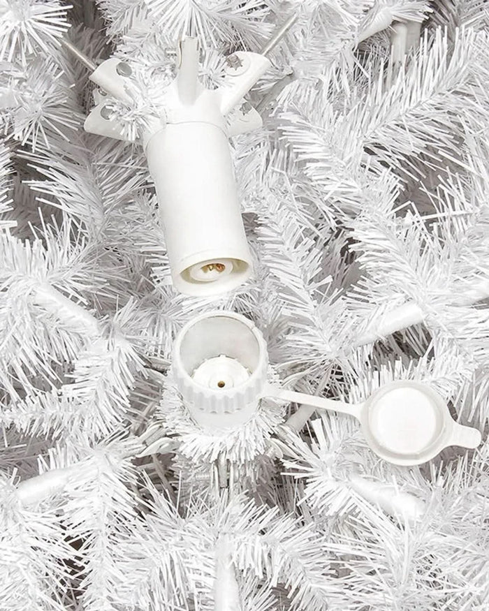 Árvore de Natal Branca Classic com Luzes LED Embutidas