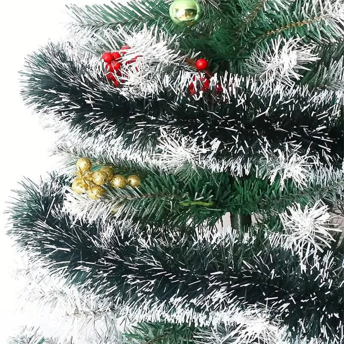 Guirlanda de Natal Artifical com Efeito Nevado