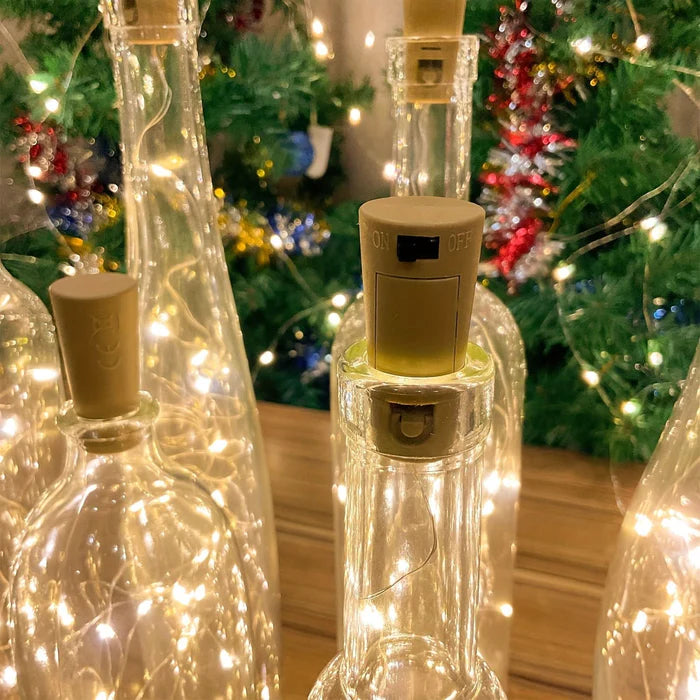 Garrafa Decorativa com Iluminação LED Natalina