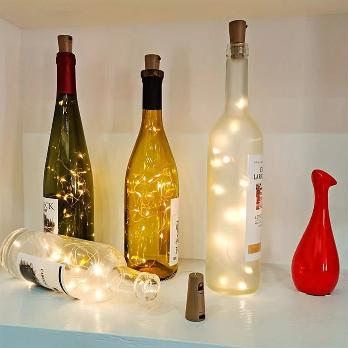 Garrafa Decorativa com Iluminação LED Natalina