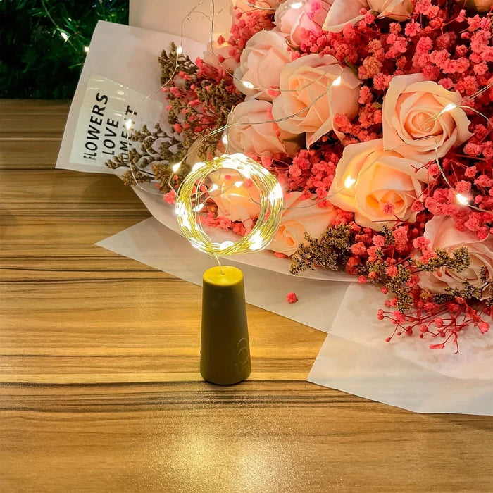 Garrafa Decorativa com Iluminação LED Natalina
