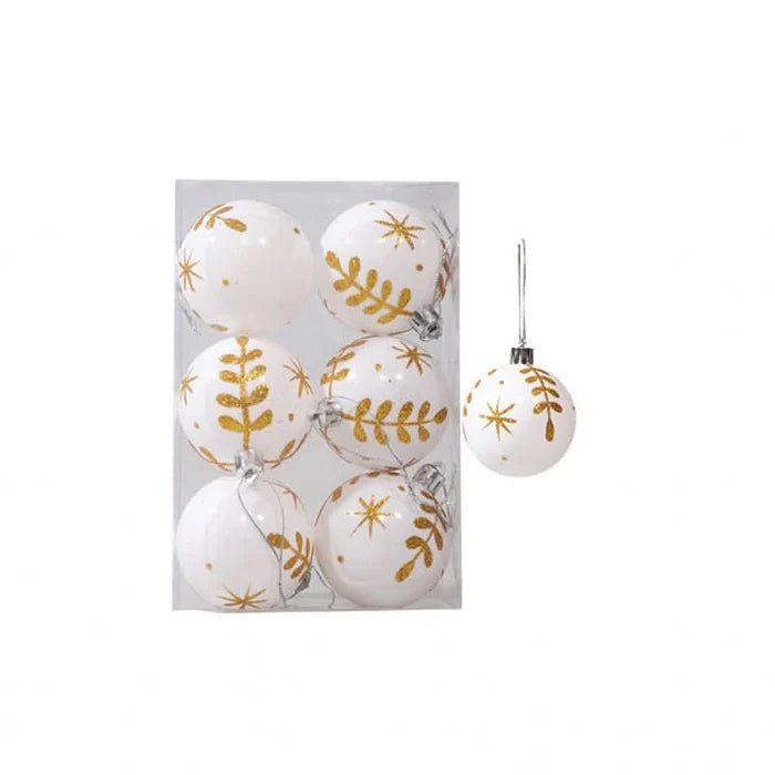 Kit com 6 Bolas de Natal Decorativas