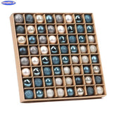 Conjunto com 64 Bolas de Natal nas Cores Ouro e Azul