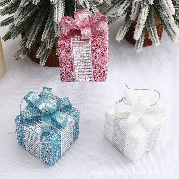 Conjunto com 9 Bolas de Natal de 8 cm -  Elegância e Cor para sua Decoração