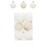Conjunto de 6 Bolas de Natal de Veludo 6cm