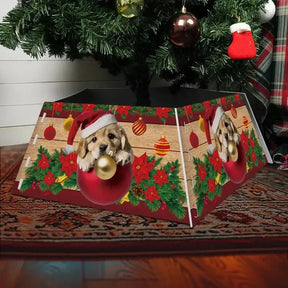 Saia para Árvore de Natal com Base em PVC - Medidas: 55x42x25 cm