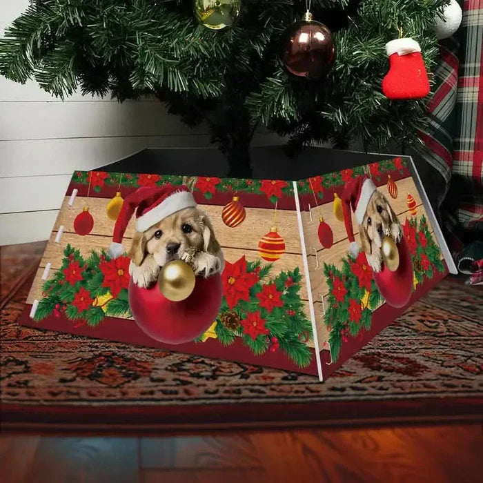 Saia para Árvore de Natal com Base em PVC - Medidas: 55x42x25 cm