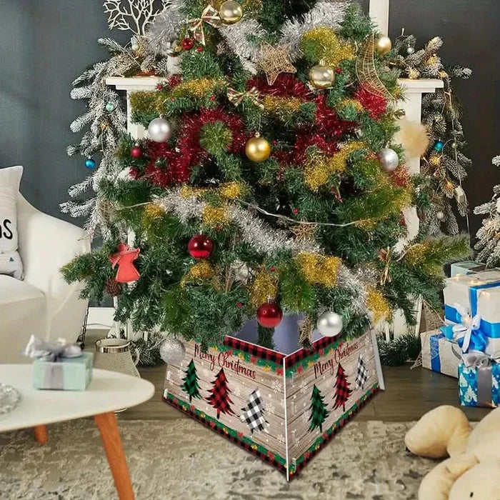 Saia para Árvore de Natal com Base em PVC - Medidas: 55x42x25 cm