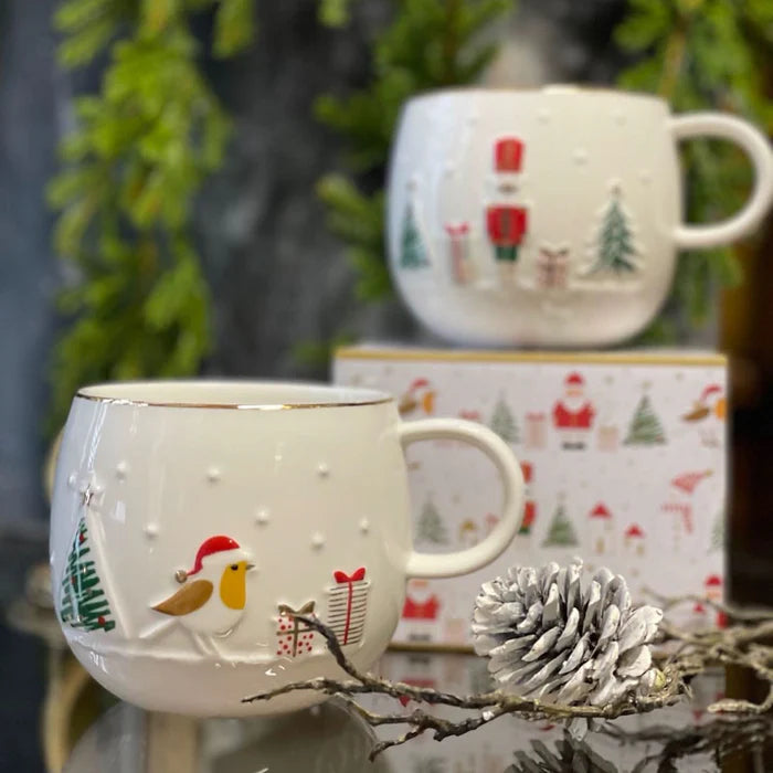 Kit com 2 Xícaras de Natal