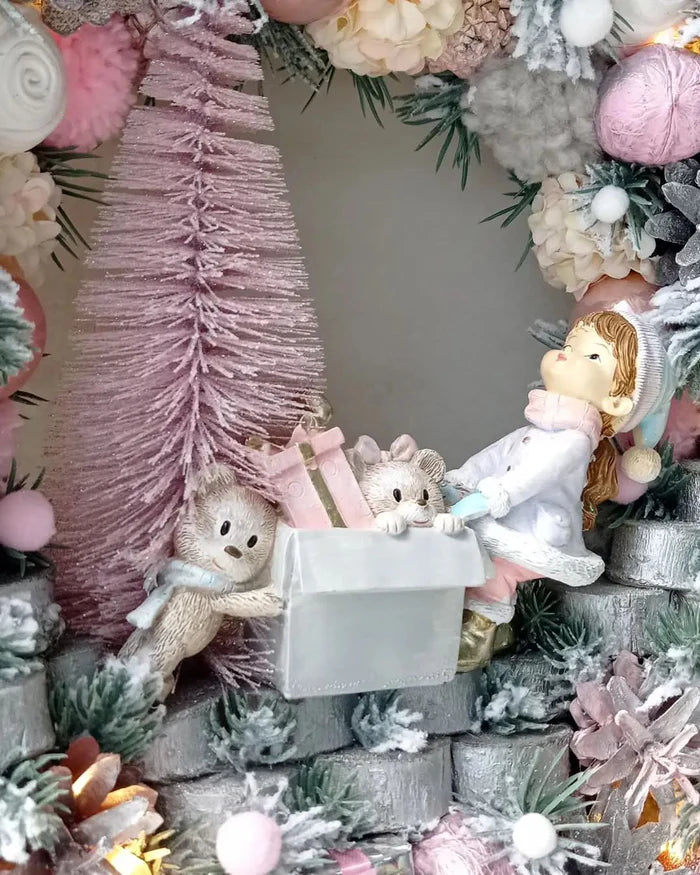 Guirlanda Natalina Luxuosa de 65 cm – Elegância e Sofisticação para Sua Decoração