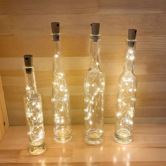 Garrafa Decorativa com Iluminação LED Natalina