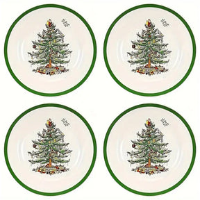 Kit Peças 4 Peças Pratos Natalino