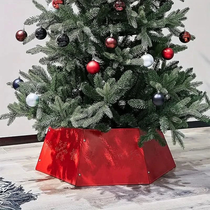 Saia de Árvore de Natal em Metal - Dimensões: 60x42 cm