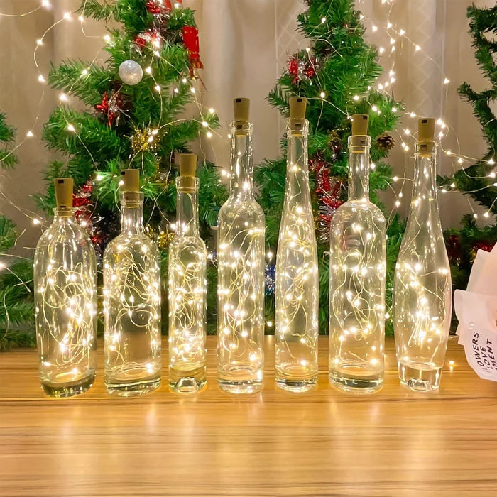 Garrafa Decorativa com Iluminação LED Natalina