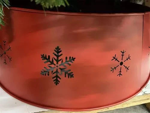 Saia Decorativa com Base de Ferro para Árvore de Natal - 70x60x25
