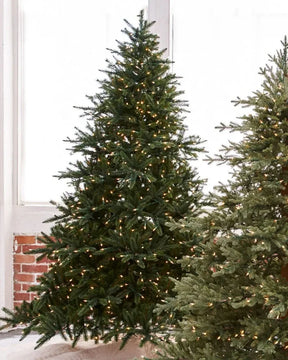 Árvore de Natal California Baby Redwood com Luzes LED Embutidas e Base Metálica