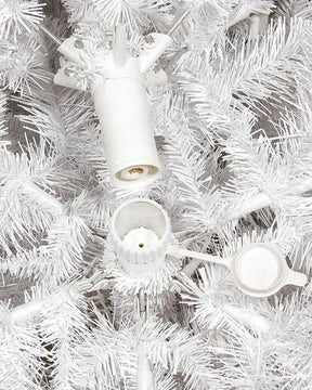 Árvore de Natal Branca Classic com Luzes LED Embutidas