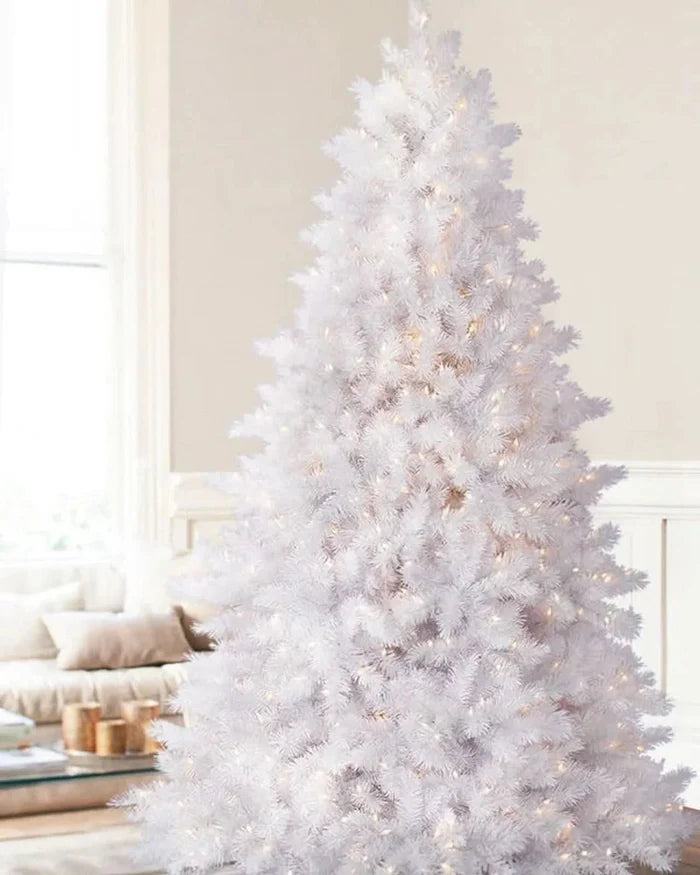 Árvore de Natal Branca Classic com Luzes LED Embutidas