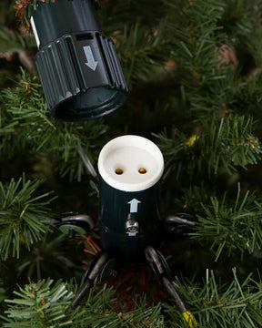 Árvore de Natal Fraser Fir com Luzes LED Coloridas e Base Metálica