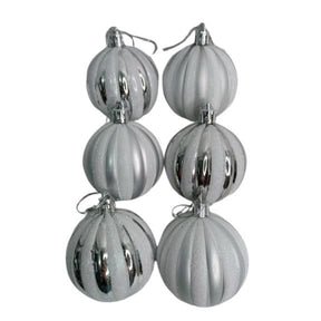 Conjunto com 6 Bolas de Natal de 6cm -  Decoração Festiva e Elegante