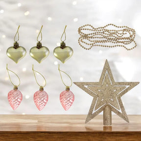 Kit Decorativo com 38 Enfeites -  Perfeito para sua Decoração Festiva