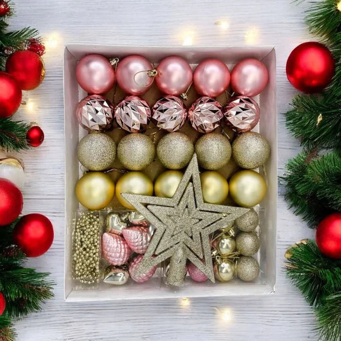 Kit Decorativo com 38 Enfeites -  Perfeito para sua Decoração Festiva