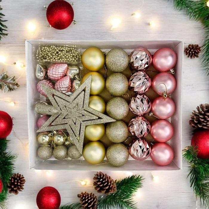 Kit Decorativo com 38 Enfeites -  Perfeito para sua Decoração Festiva