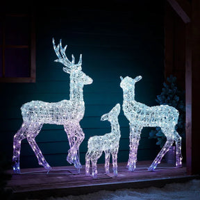 Conjunto de Renas com Iluminação LED RGB Inteligente e Controle via Wi-Fi – Inovação e Elegância para Seu Natal