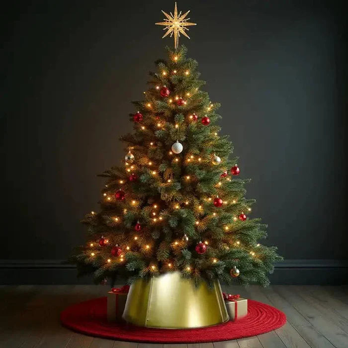 Saia para Árvore de Natal com Base Metálica - Medidas 60x42 cm