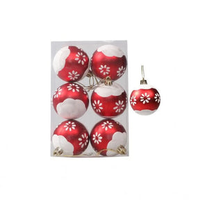 Kit com 6 Bolas de Natal Decorativas