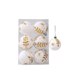 Kit com 6 Bolas de Natal Decorativas